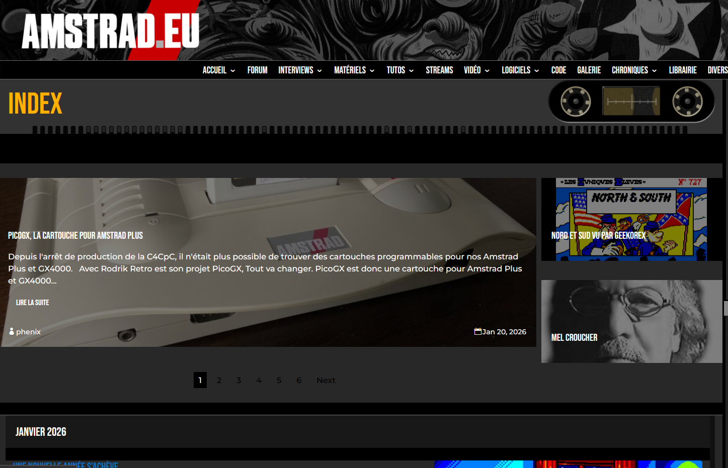 Refonte : check ! & Merci Amstrad.eu !